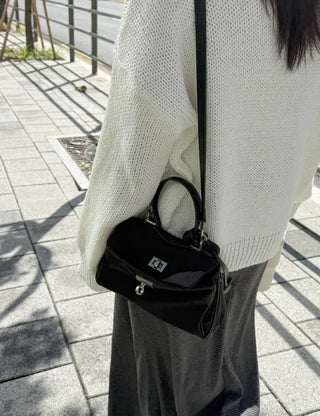 Buckle Nylon Tote Bag Shoulder Crossbody Bag