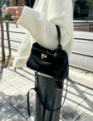 Buckle Nylon Tote Bag Shoulder Crossbody Bag