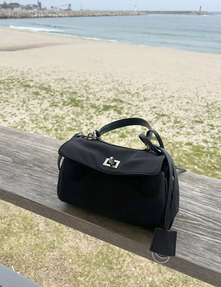 Buckle Nylon Tote Bag Shoulder Crossbody Bag