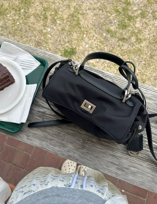 Buckle Nylon Tote Bag Shoulder Crossbody Bag