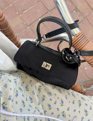 Buckle Nylon Tote Bag Shoulder Crossbody Bag