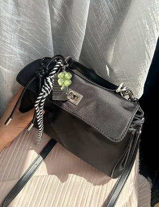 Buckle Nylon Tote Bag Shoulder Crossbody Bag
