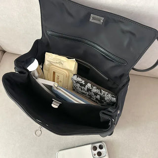 Buckle Nylon Tote Bag Shoulder Crossbody Bag