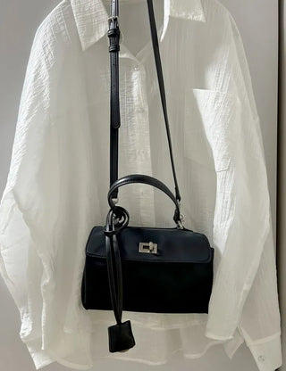 Buckle Nylon Tote Bag Shoulder Crossbody Bag