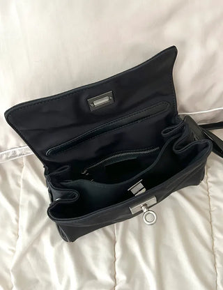 Buckle Nylon Tote Bag Shoulder Crossbody Bag