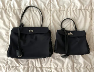 Buckle Nylon Tote Bag Shoulder Crossbody Bag