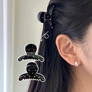 1+1 Hairpin Color Cubic Claw Clip Set Mini