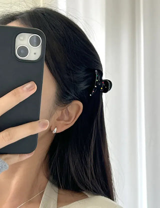 1+1 Hairpin Color Cubic Claw Clip Set Mini