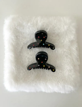 1+1 Hairpin Color Cubic Claw Clip Set Mini