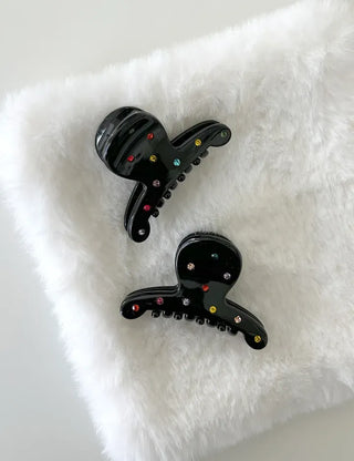 1+1 Hairpin Color Cubic Claw Clip Set Mini