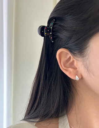 1+1 Hairpin Color Cubic Claw Clip Set Mini