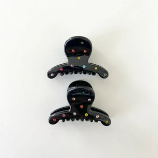 1+1 Hairpin Color Cubic Claw Clip Set Mini