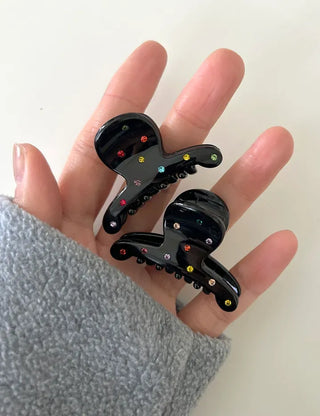 1+1 Hairpin Color Cubic Claw Clip Set Mini