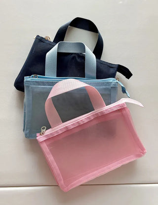 Mesh Inner Bag Fold Mesh Pouch Mini Bag