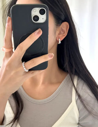 Bold One-Touch A-Line Hoop Earrings Basic 11% Off