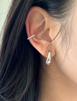 Bold One-Touch A-Line Hoop Earrings Basic 11% Off