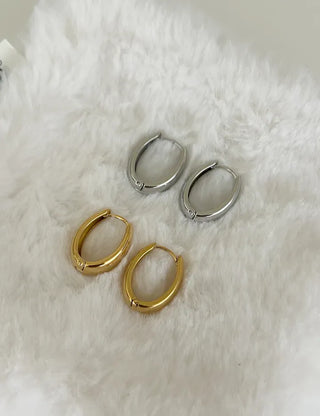 Bold One-Touch A-Line Hoop Earrings Basic 11% Off