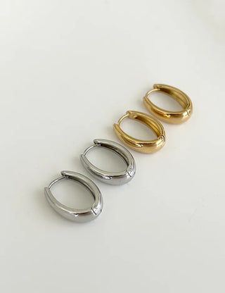 Bold One-Touch A-Line Hoop Earrings Basic 11% Off