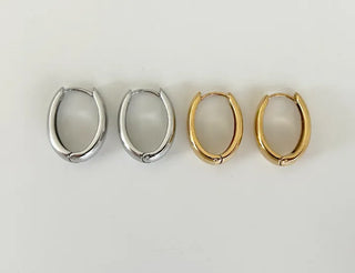 Bold One-Touch A-Line Hoop Earrings Basic 11% Off
