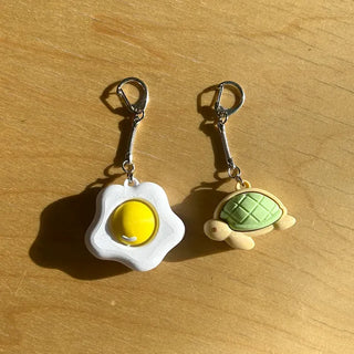 Clicker keyring miniature keycap keyboard key ring key holder