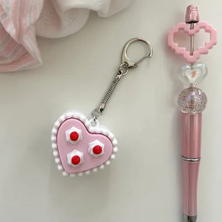 Clicker keyring miniature keycap keyboard key ring key holder