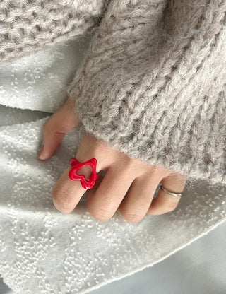 Surgical steel thin tennis ring, basic daily layering