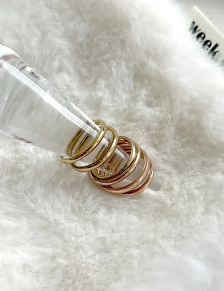 Surgical steel thin tennis ring, basic daily layering