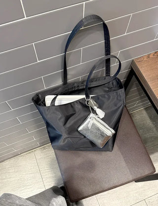 Big Shoulder Bag Nylon Bag Laptop College Student Office Worker