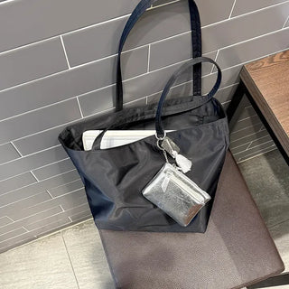 Big Shoulder Bag Nylon Bag Laptop College Student Office Worker