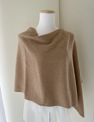 Knit cape shawl wool cardigan layered for wedding guest look