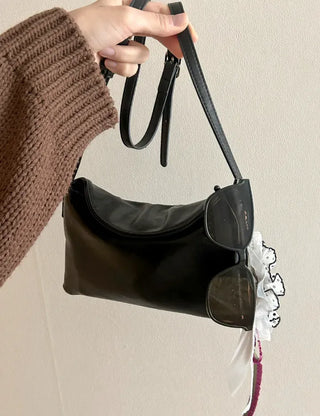 Flap crossbody bag, two-way bag, daily mini bag