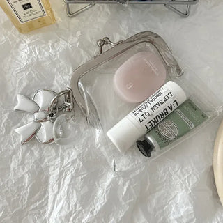 Snap-closure Transparent Cosmetic PVC Coin Purse