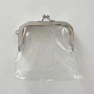 Snap-closure Transparent Cosmetic PVC Coin Purse