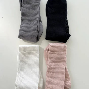Non-slip knee socks, Pilates and yoga socks, non-slip ribbed
