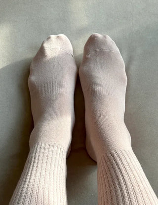 Non-slip knee socks, Pilates and yoga socks, non-slip ribbed