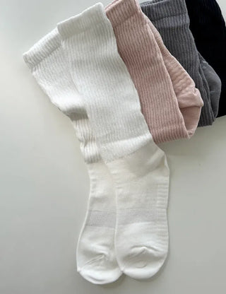 Non-slip knee socks, Pilates and yoga socks, non-slip ribbed