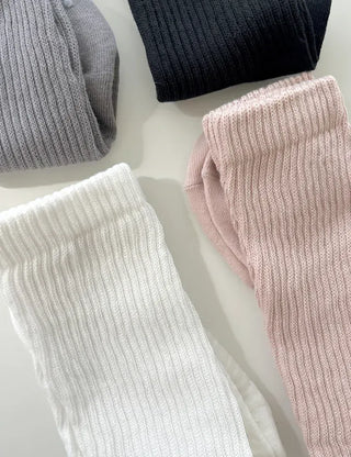 Non-slip knee socks, Pilates and yoga socks, non-slip ribbed