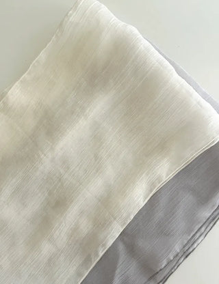 Spring pleated muffler pleated silk scarf see-through lace