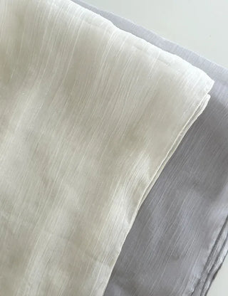 Spring pleated muffler pleated silk scarf see-through lace