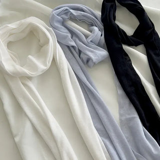 Cotton long muffler spring scarf plain choker