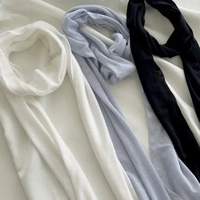 Cotton long muffler spring scarf plain choker
