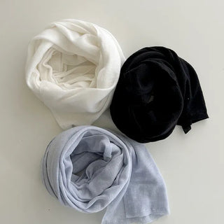 Cotton long muffler spring scarf plain choker