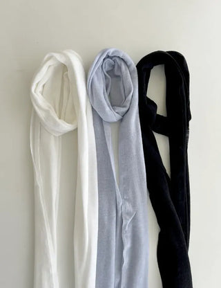 Cotton long muffler spring scarf plain choker