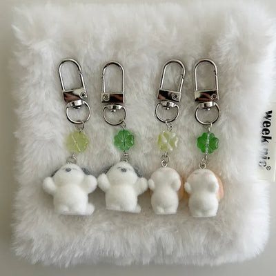 Drop Doll Four-Leaf Clover Keyring Rabbit Keyholder Mini