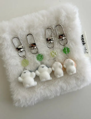 Drop Doll Four-Leaf Clover Keyring Rabbit Keyholder Mini