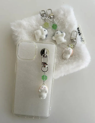 Drop Doll Four-Leaf Clover Keyring Rabbit Keyholder Mini