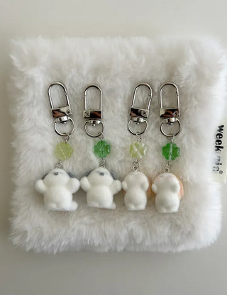 Drop Doll Four-Leaf Clover Keyring Rabbit Keyholder Mini