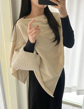Leather Weaving Tote Bag Mini Crossbody Bag Chain