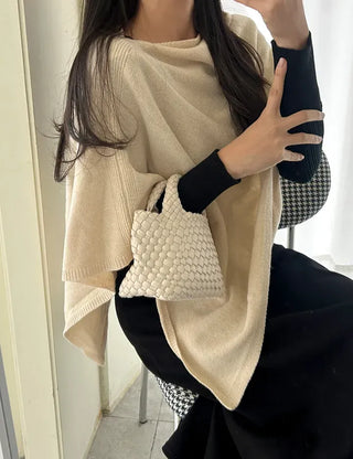 Leather Weaving Tote Bag Mini Crossbody Bag Chain