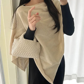 Leather Weaving Tote Bag Mini Crossbody Bag Chain